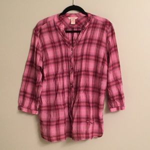 Sundance Plaid Button Down Sz L